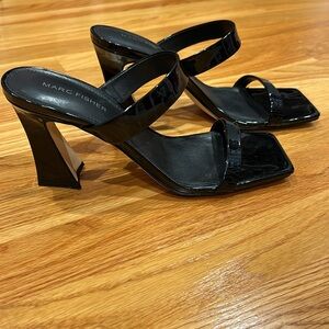 Marc Fisher Black Open Toe Heels- size 9